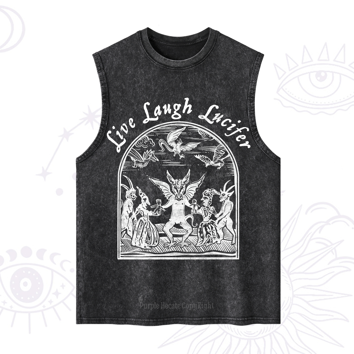 Purplehecate Live Laugh Lucifer Washed Tank