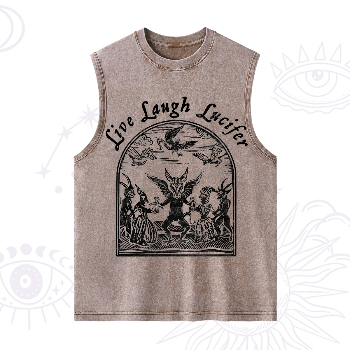 Purplehecate Live Laugh Lucifer Washed Tank