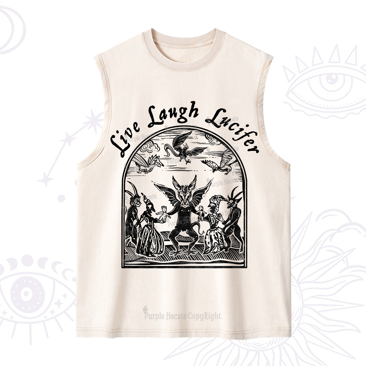 Purplehecate Live Laugh Lucifer Washed Tank
