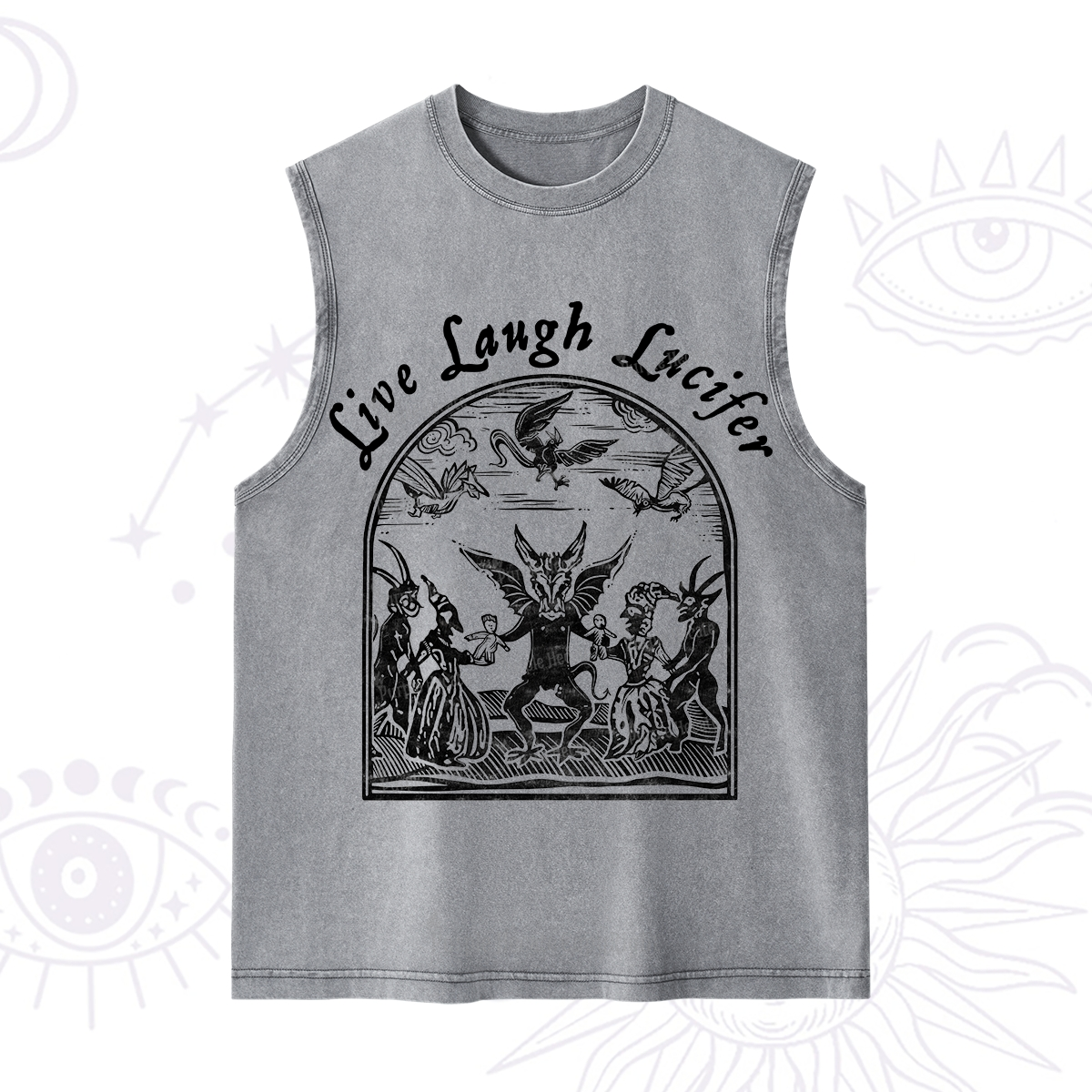 Purplehecate Live Laugh Lucifer Washed Tank