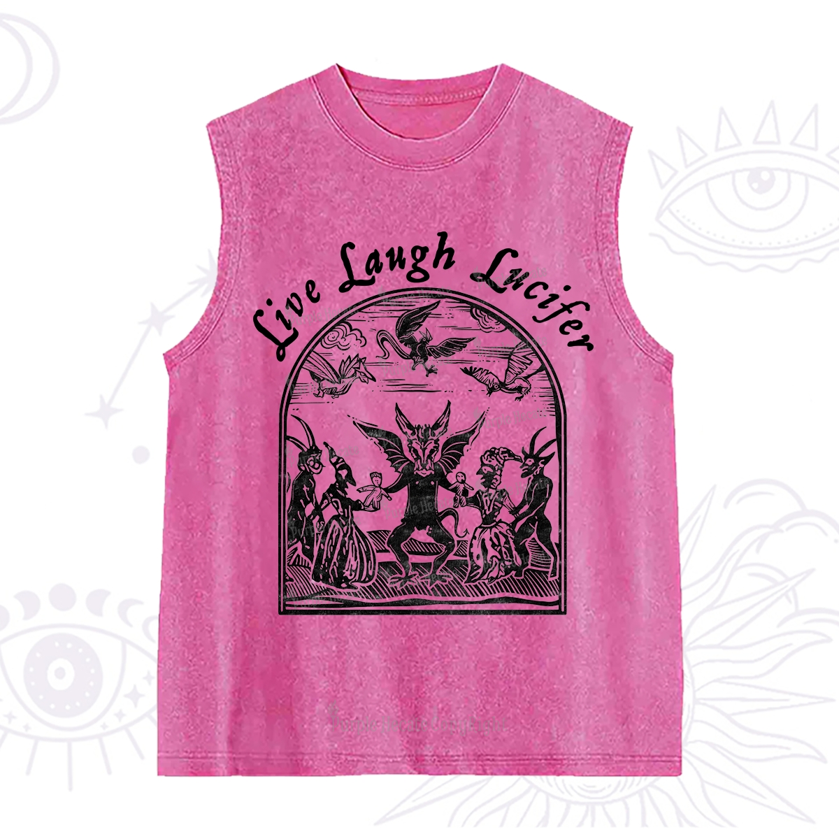 Purplehecate Live Laugh Lucifer Washed Tank