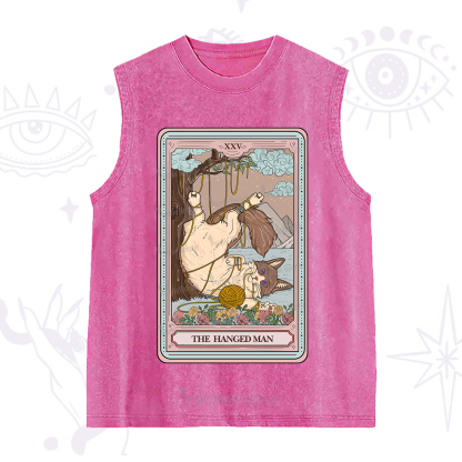 Purplehecate The Hanged Man Tarot Cat Washed Tank