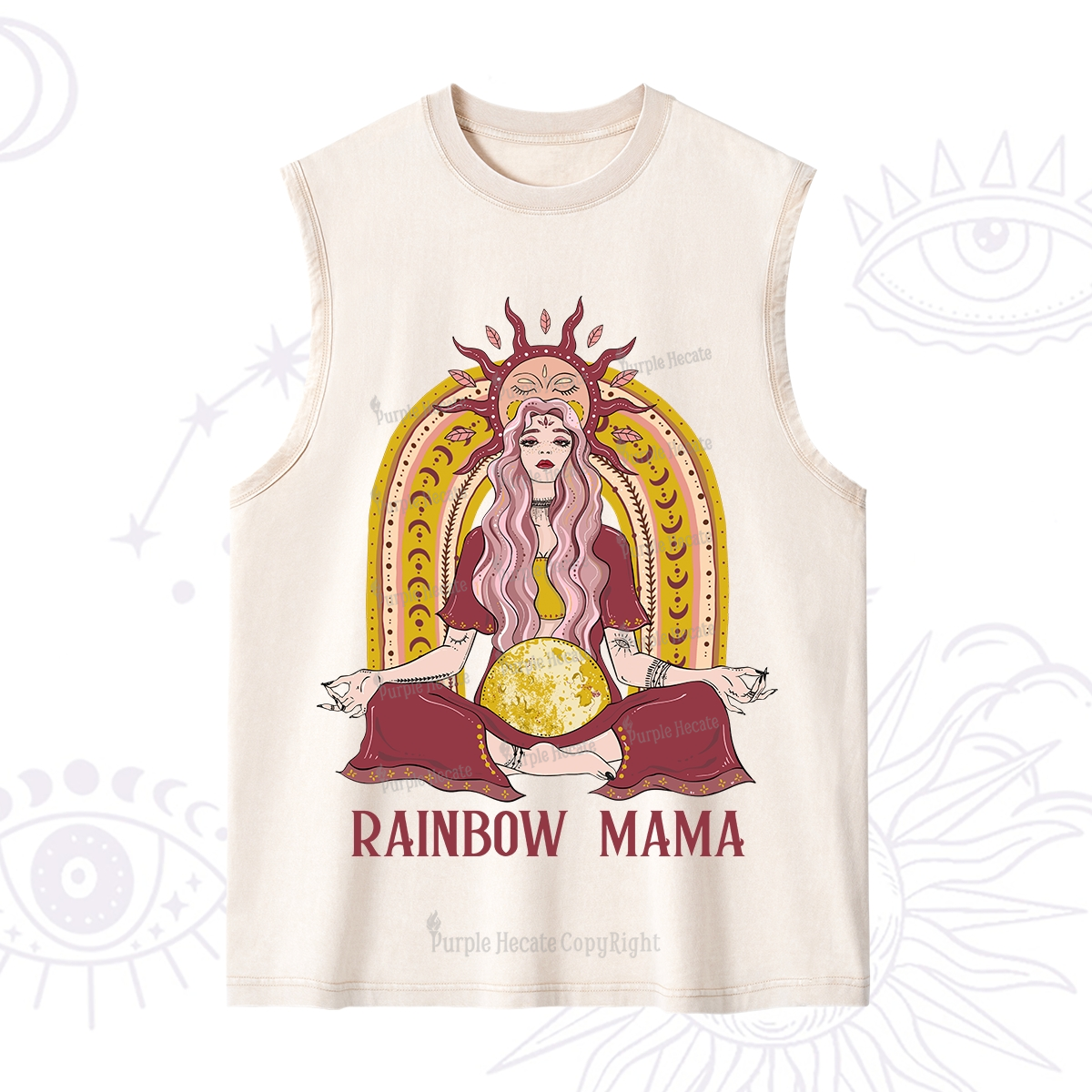 Purplehecate Rainbow Mama Washed Tank