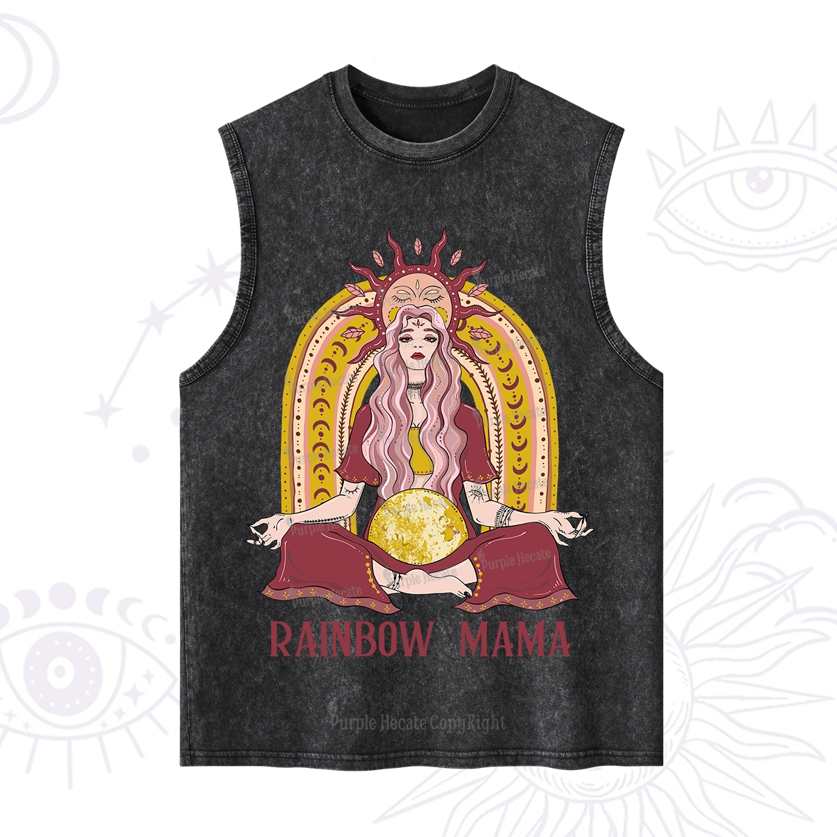 Purplehecate Rainbow Mama Washed Tank