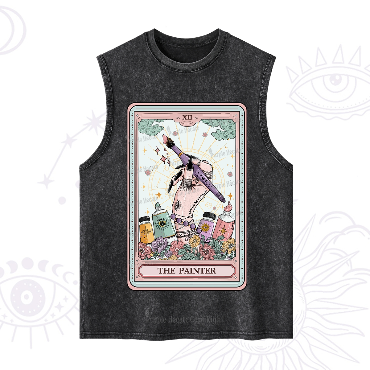 Purplehecate The Painter Tarot Washed Tank