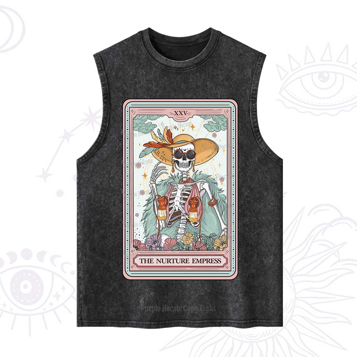Purplehecate The Nurture Empress Tarot Washed Tank