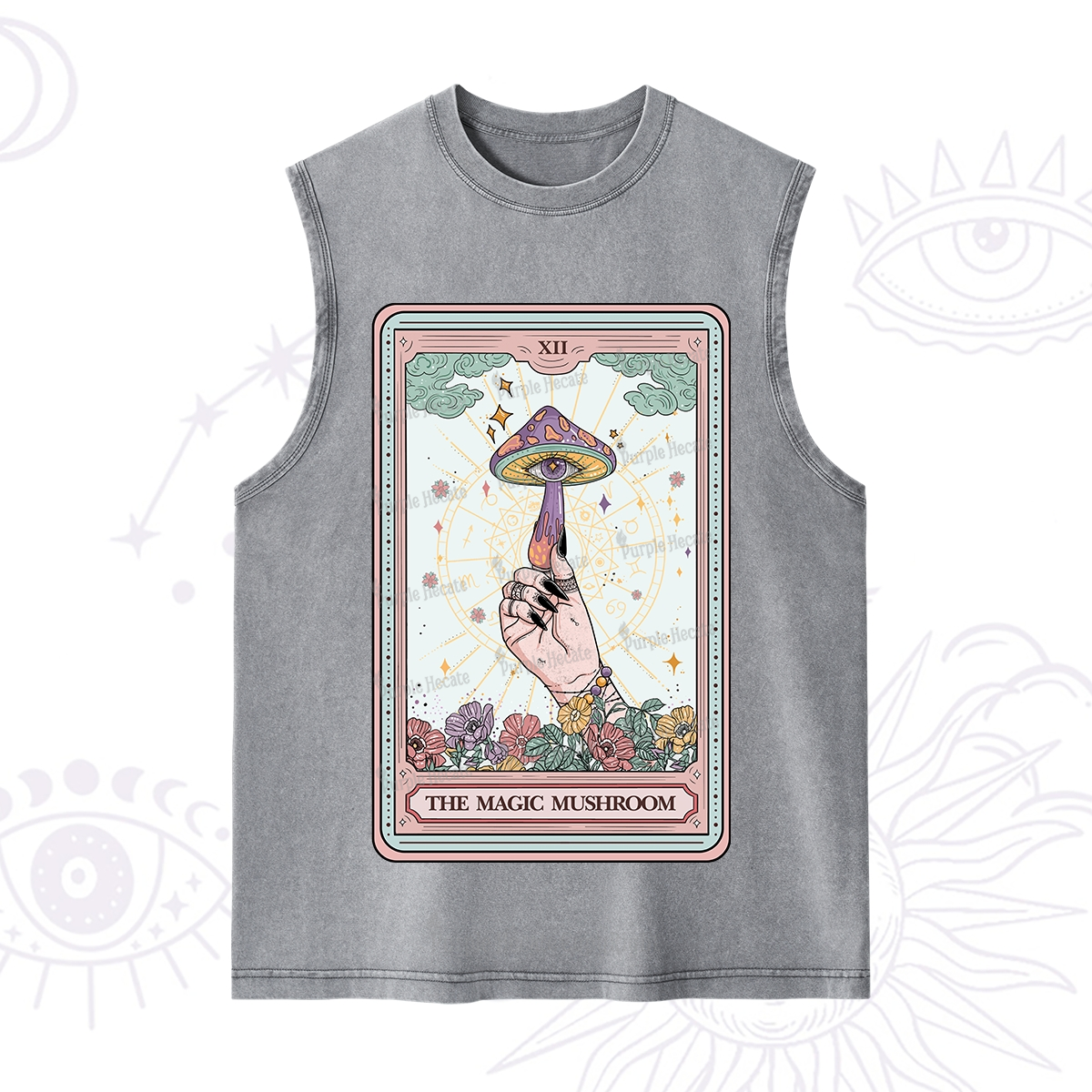 Purplehecate The Magic Murshroom Tarot Washed Tank