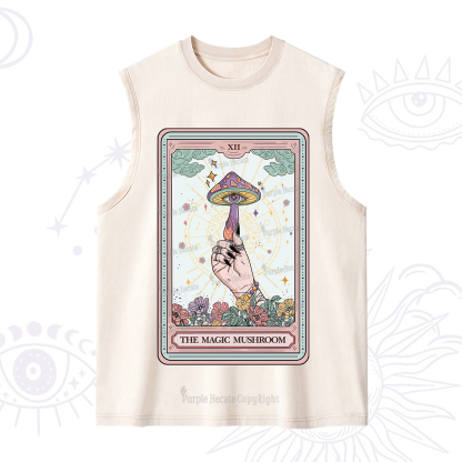Purplehecate The Magic Murshroom Tarot Washed Tank