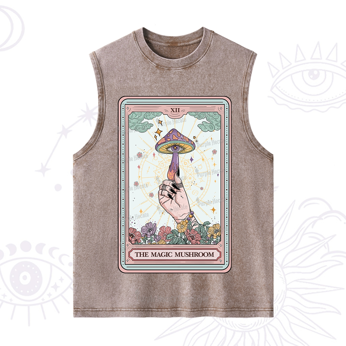 Purplehecate The Magic Murshroom Tarot Washed Tank