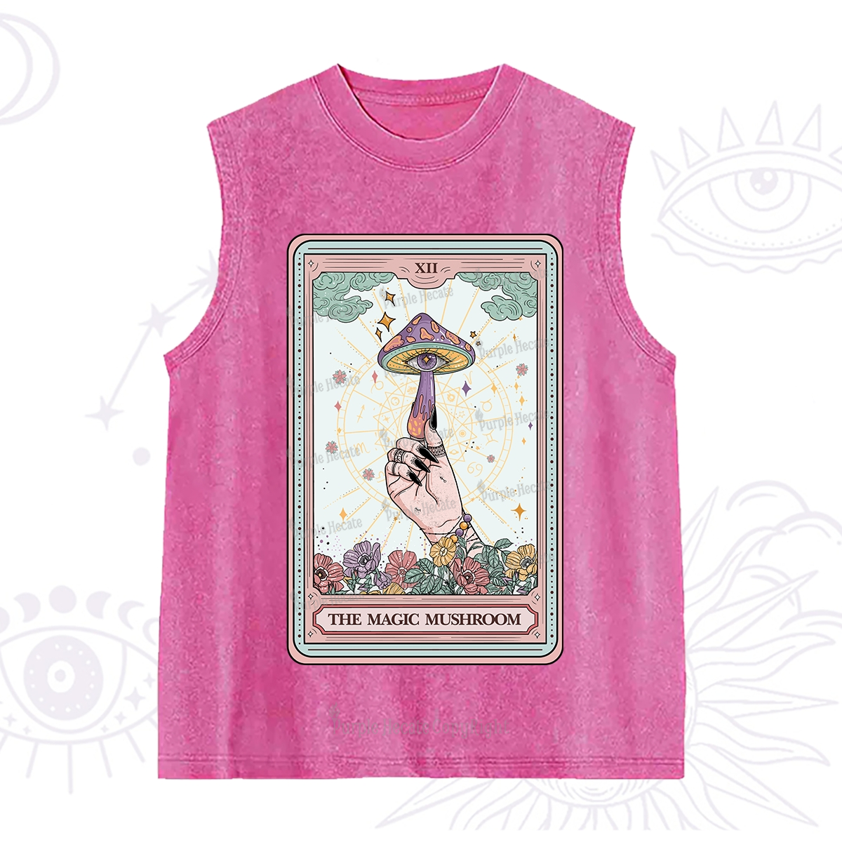 Purplehecate The Magic Murshroom Tarot Washed Tank