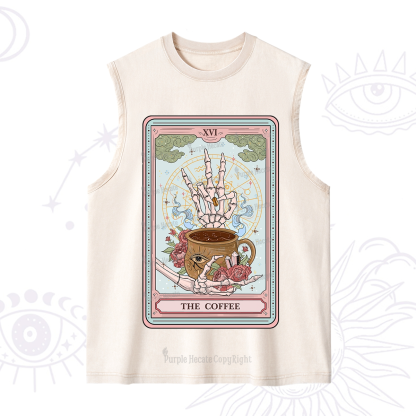 Purplehecate The Coffee Tarot Washed Tank