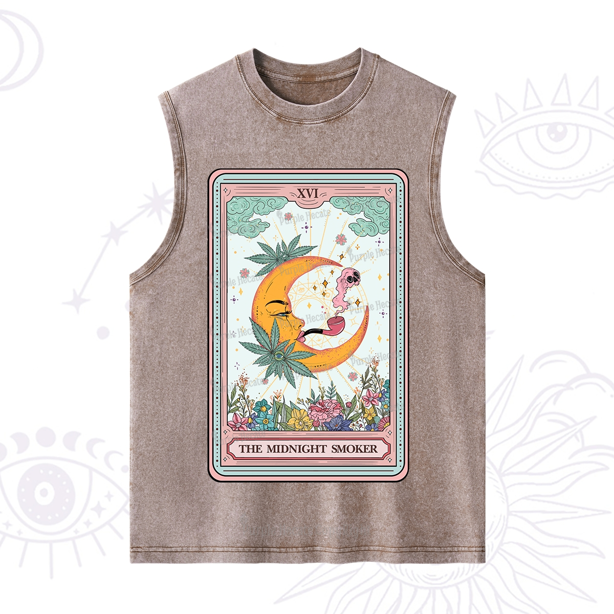 Purplehecate The Midnight Smoker Tarot Washed Tank