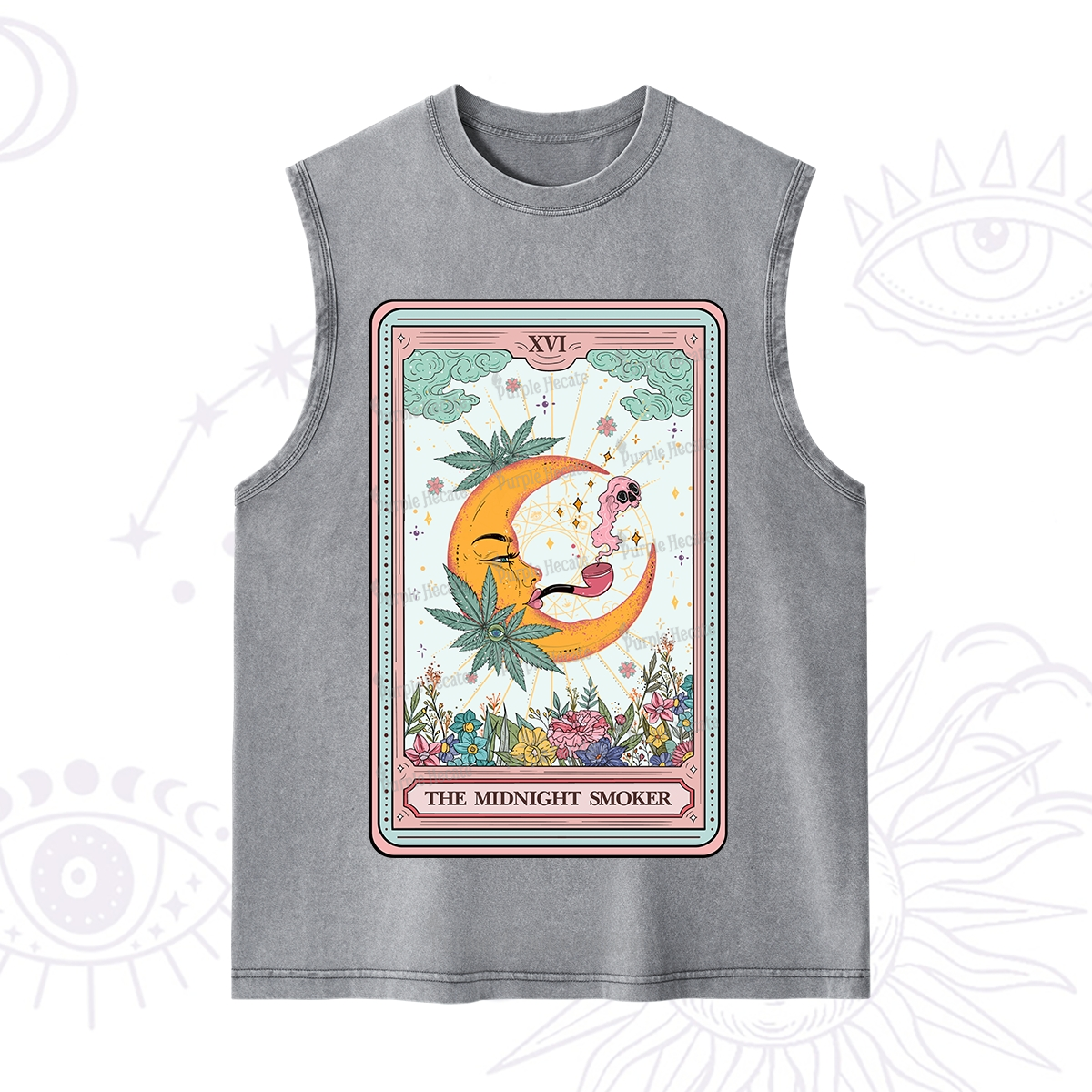 Purplehecate The Midnight Smoker Tarot Washed Tank