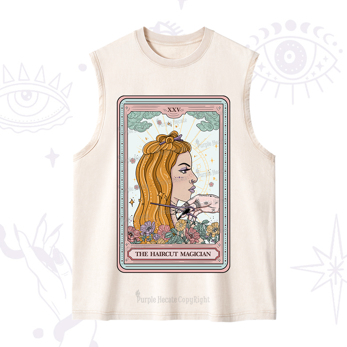Purplehecate The Haircut Magician Tarot Washed Tank