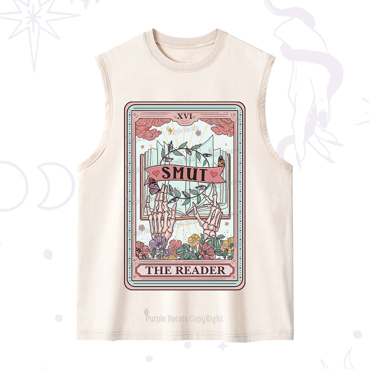 Purplehecate The Smut Reader Tarot Washed Tank