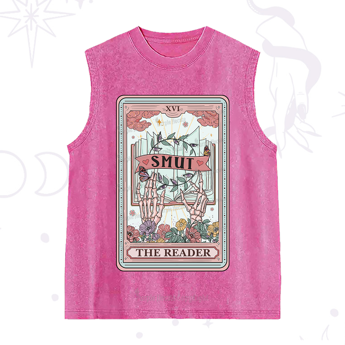 Purplehecate The Smut Reader Tarot Washed Tank