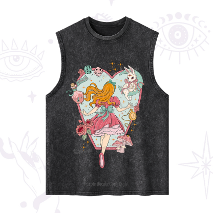 Purplehecate Alice's Secret Garden Washed Tank