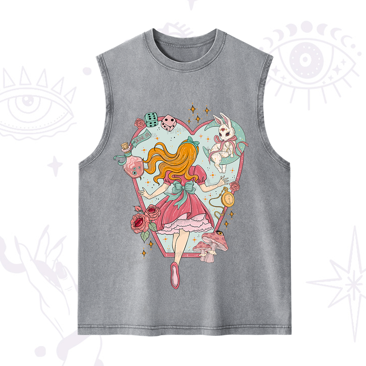 Purplehecate Alice's Secret Garden Washed Tank