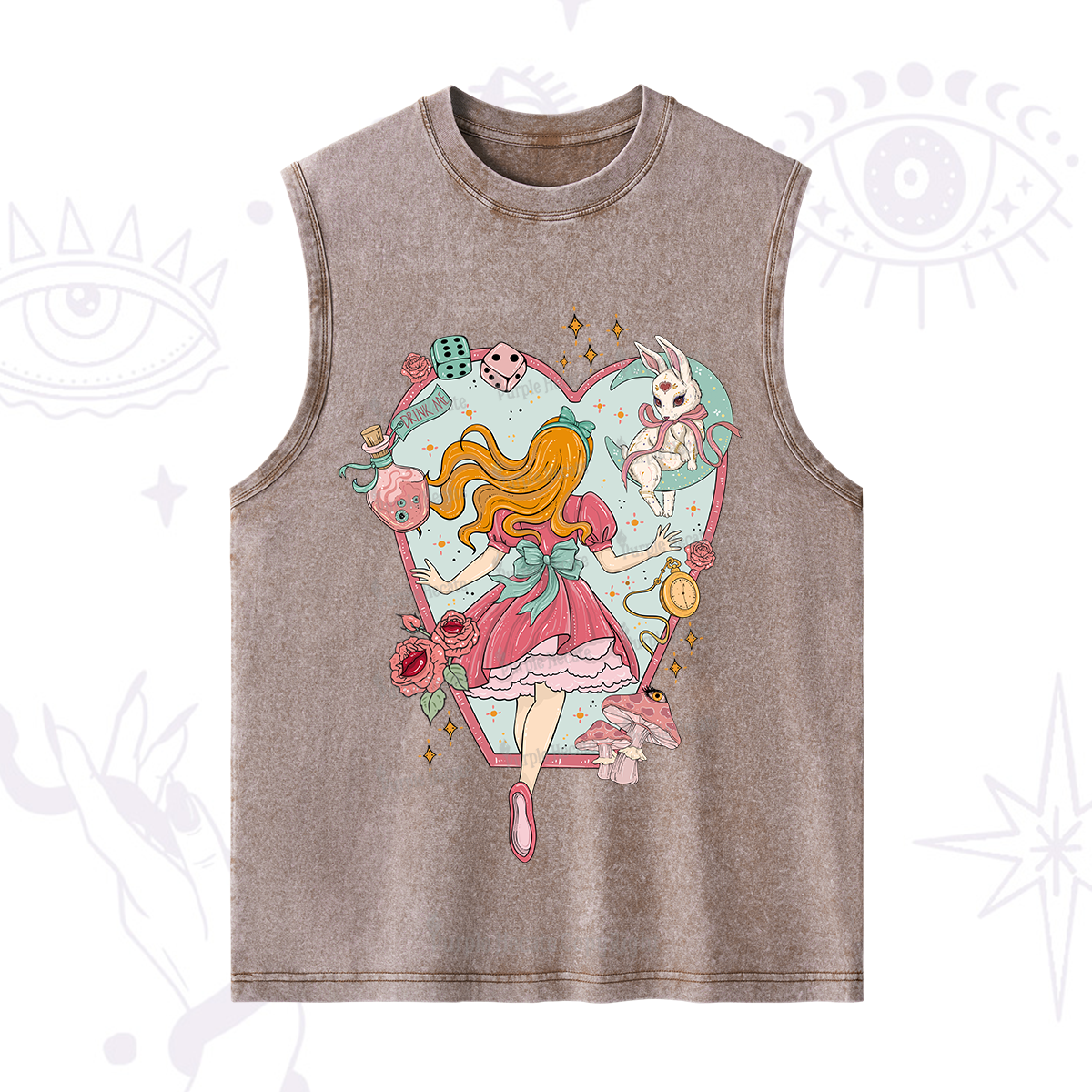 Purplehecate Alice's Secret Garden Washed Tank