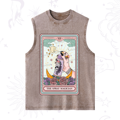 Purplehecate The Spray Magician Tarot Card Washed Tank