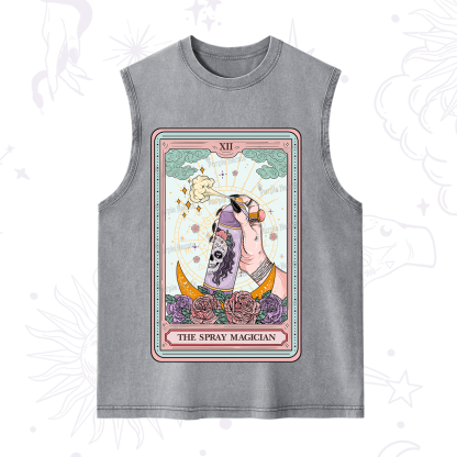Purplehecate The Spray Magician Tarot Card Washed Tank
