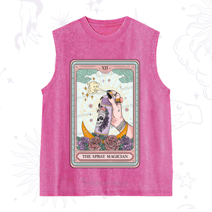 Purplehecate The Spray Magician Tarot Card Washed Tank