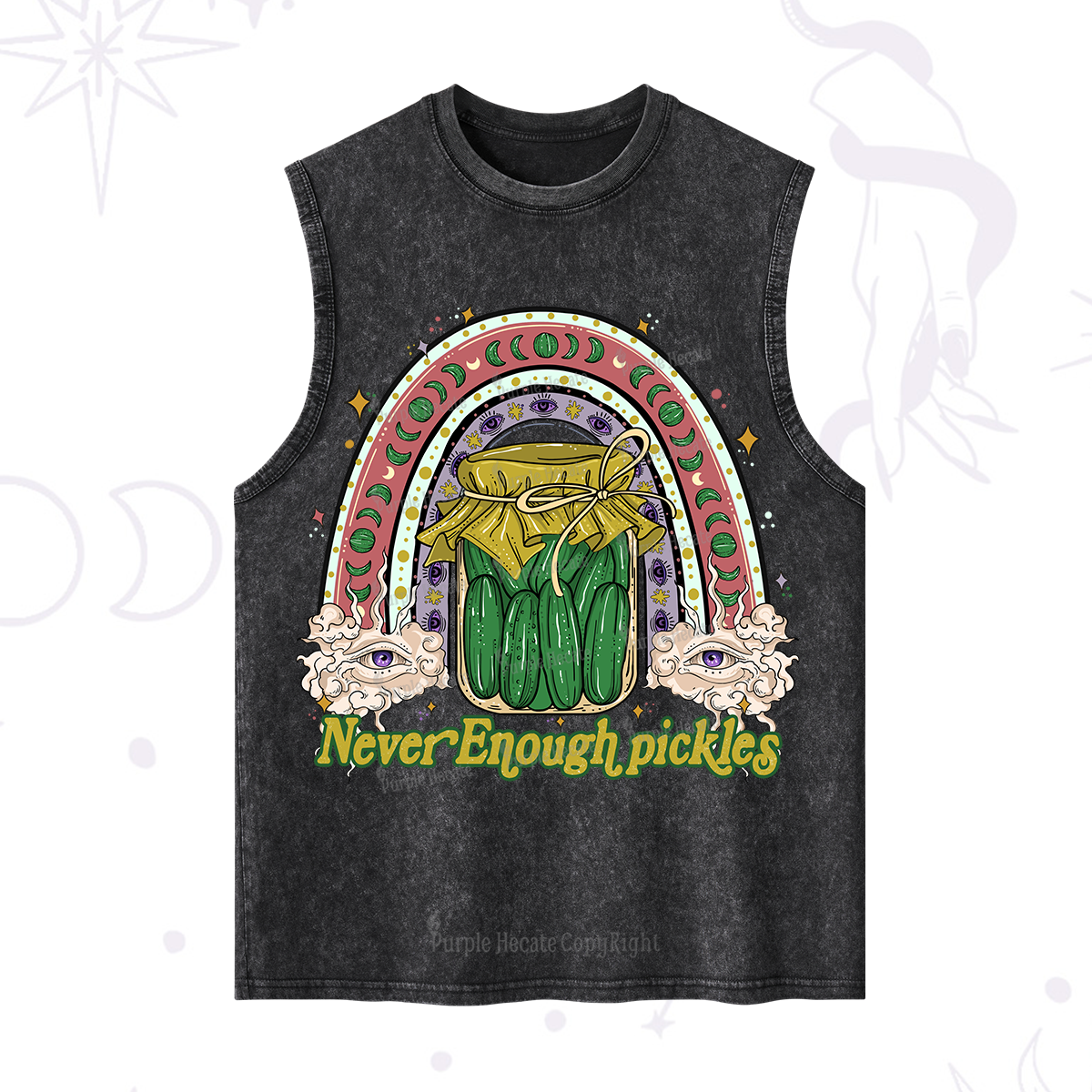 Purplehecate Never Enough Pickles Washed Tank