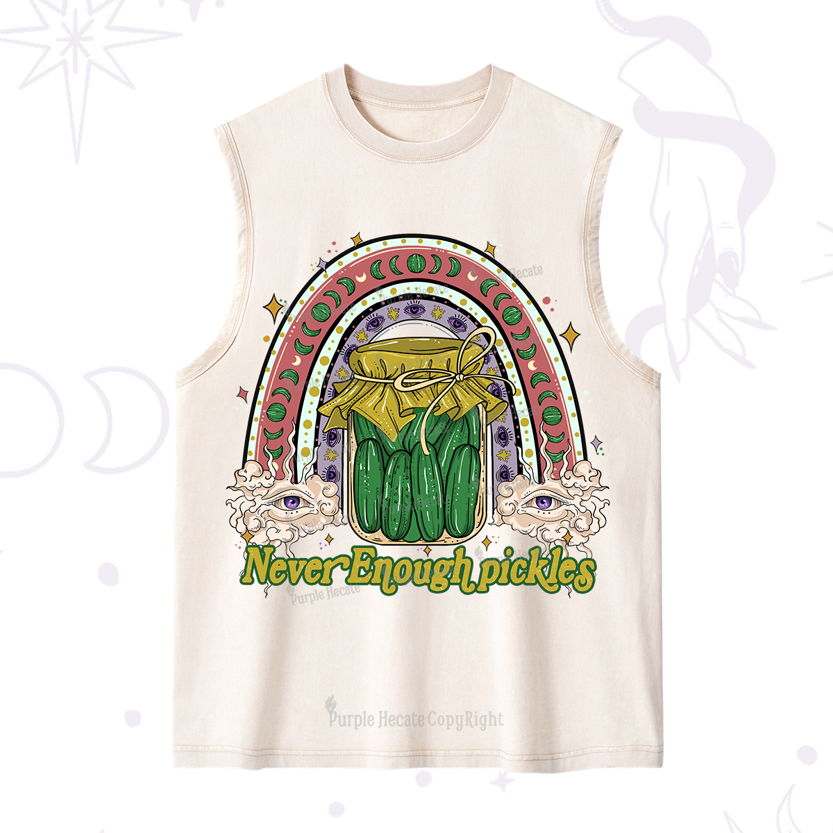 Purplehecate Never Enough Pickles Washed Tank