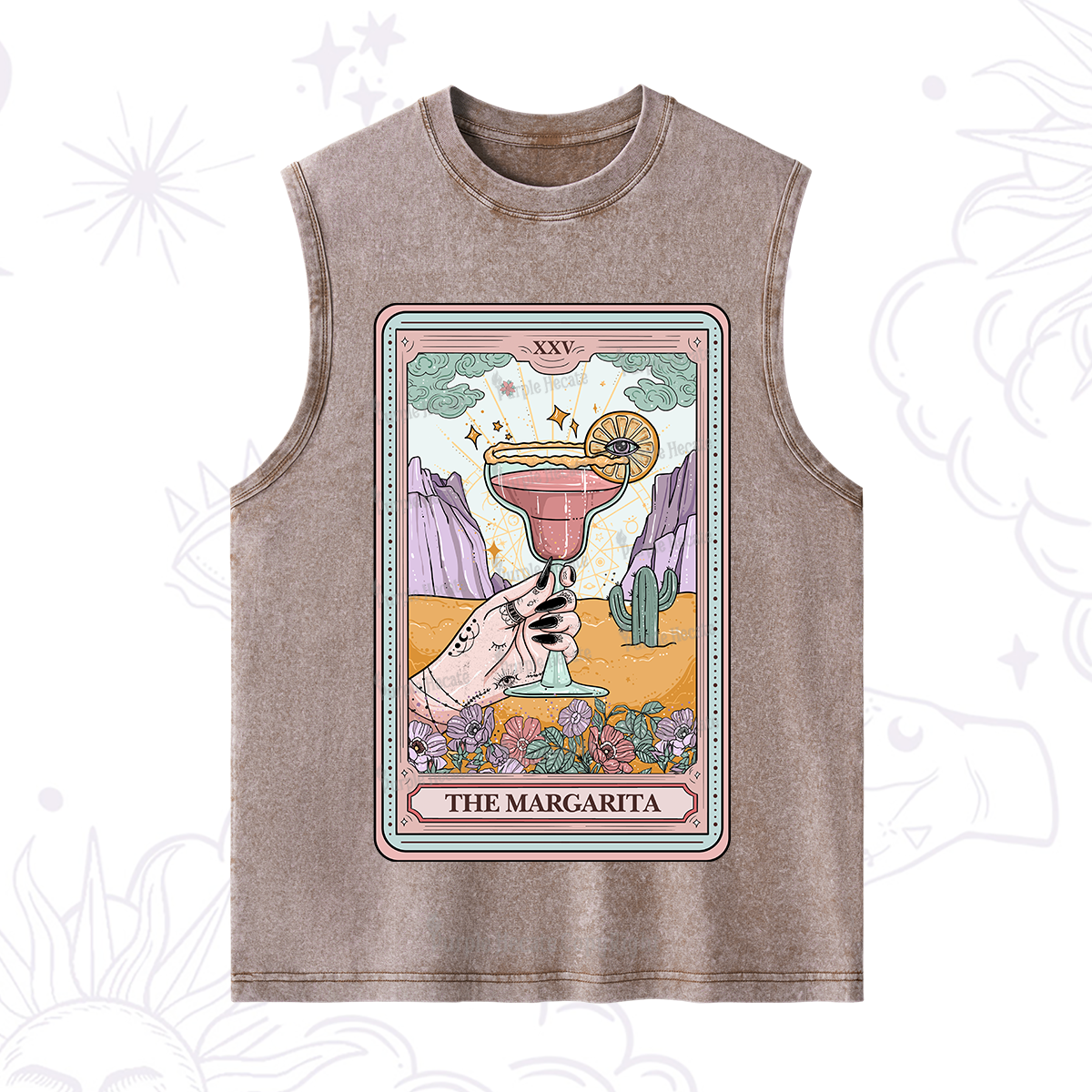 Purplehecate The Margarita Tarot Card Washed Tank