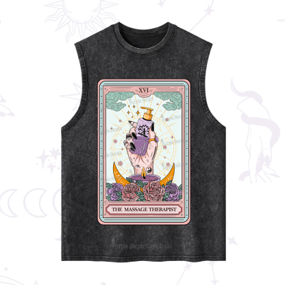 Purplehecate The Massage Therapist Tarot Card Washed Tank