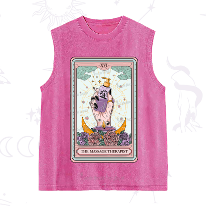 Purplehecate The Massage Therapist Tarot Card Washed Tank