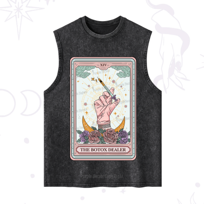 Purplehecate The Botox Dealer Tarot Card Washed Tank