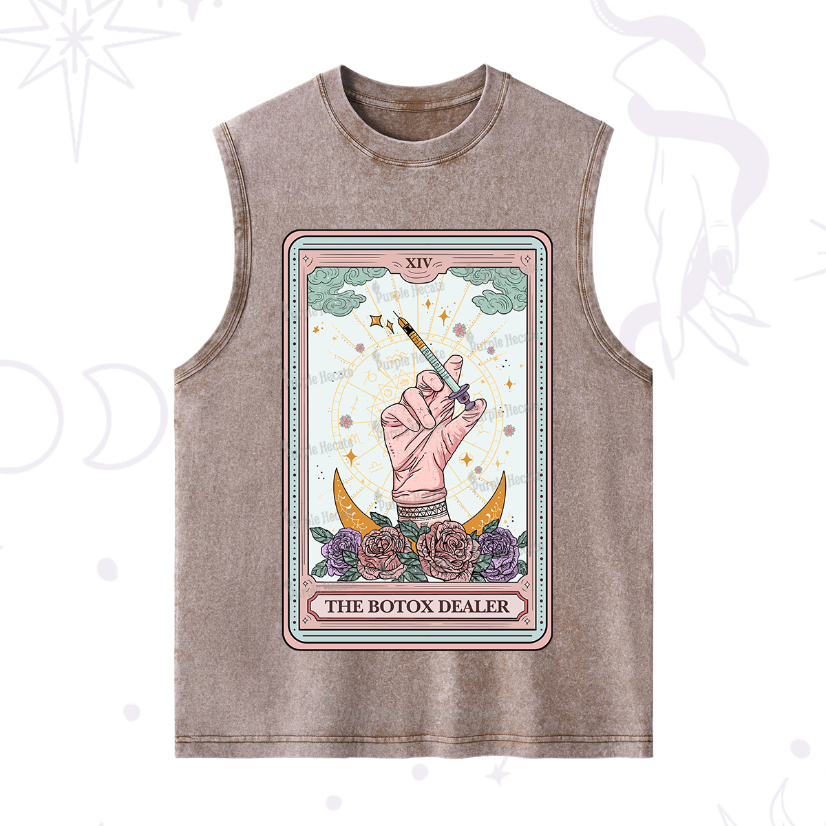 Purplehecate The Botox Dealer Tarot Card Washed Tank