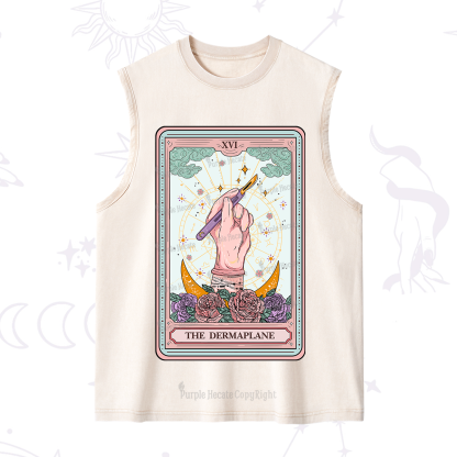 Purplehecate The Dermaplane Tarot Card Washed Tank