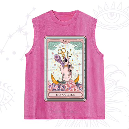 Purplehecate The Quilter Tarot Card Washed Tank