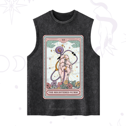 Purplehecate The Registered Nurse Tarot Card Washed Tank