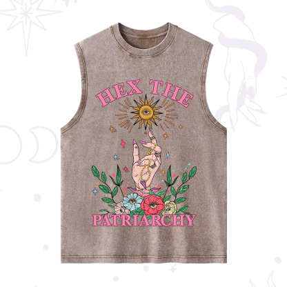 Purplehecate Hex The Patriarchy Witchy Washed Tank