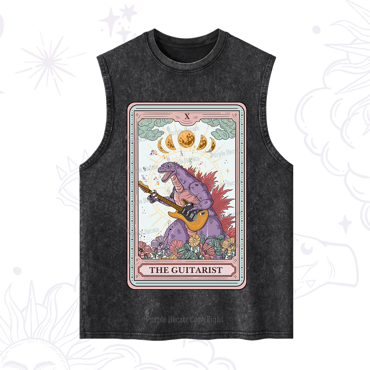 Purplehecate The Guitarist Tarot Washed Tank