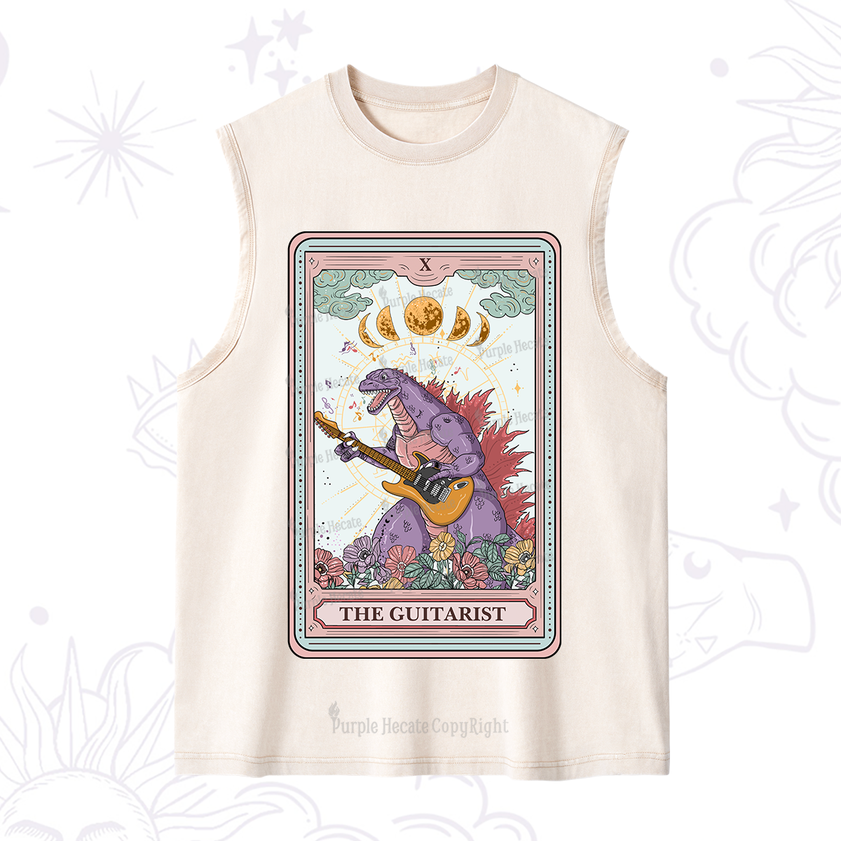 Purplehecate The Guitarist Tarot Washed Tank
