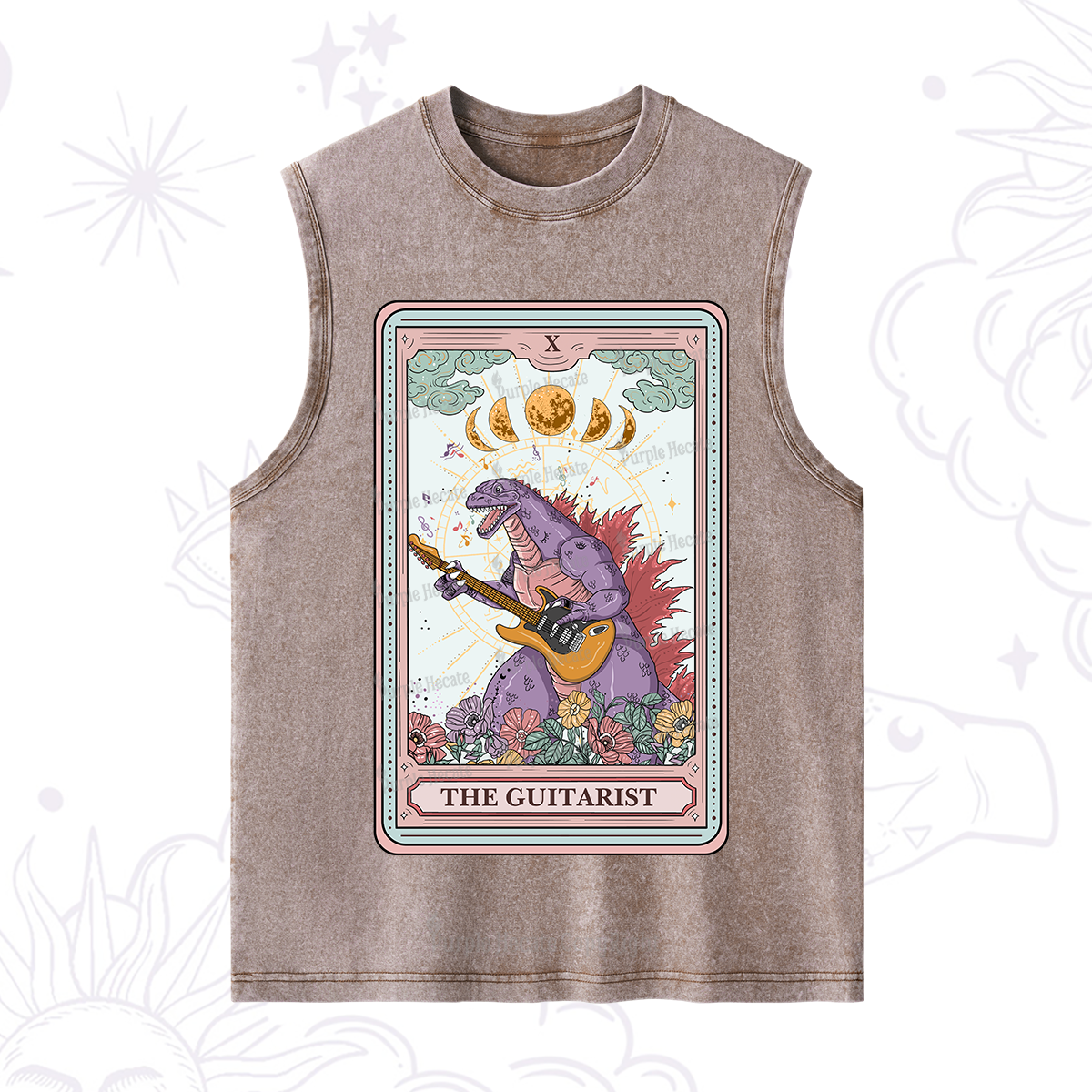 Purplehecate The Guitarist Tarot Washed Tank