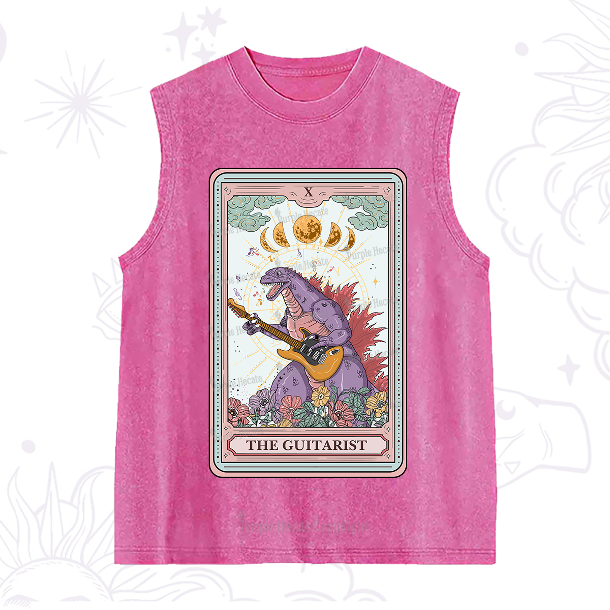 Purplehecate The Guitarist Tarot Washed Tank