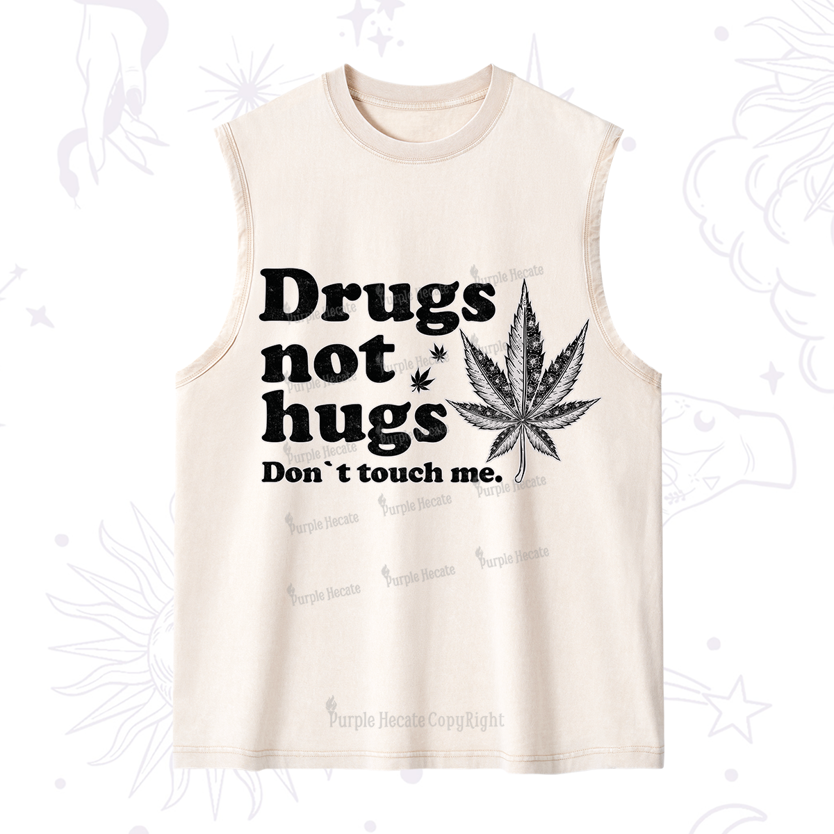 Purplehecate Don't Touch Me Washed Tank