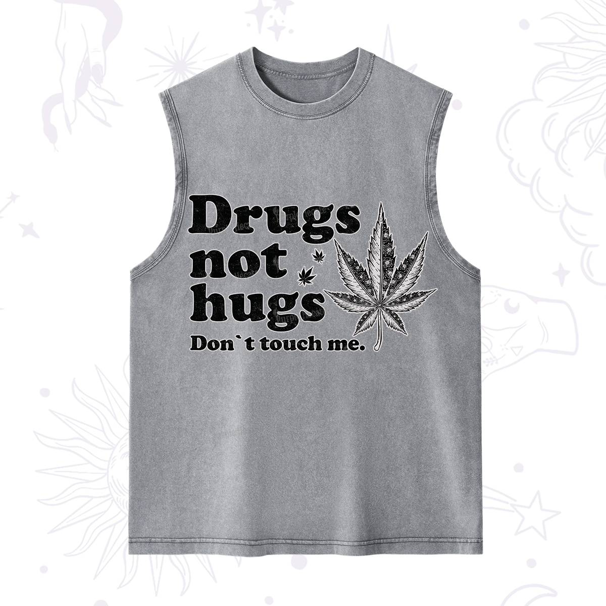 Purplehecate Don't Touch Me Washed Tank