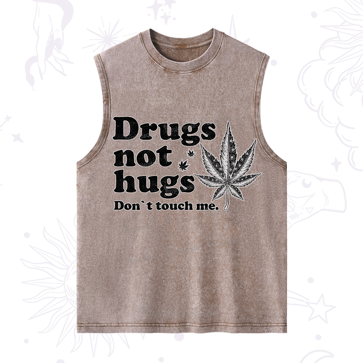 Purplehecate Don't Touch Me Washed Tank