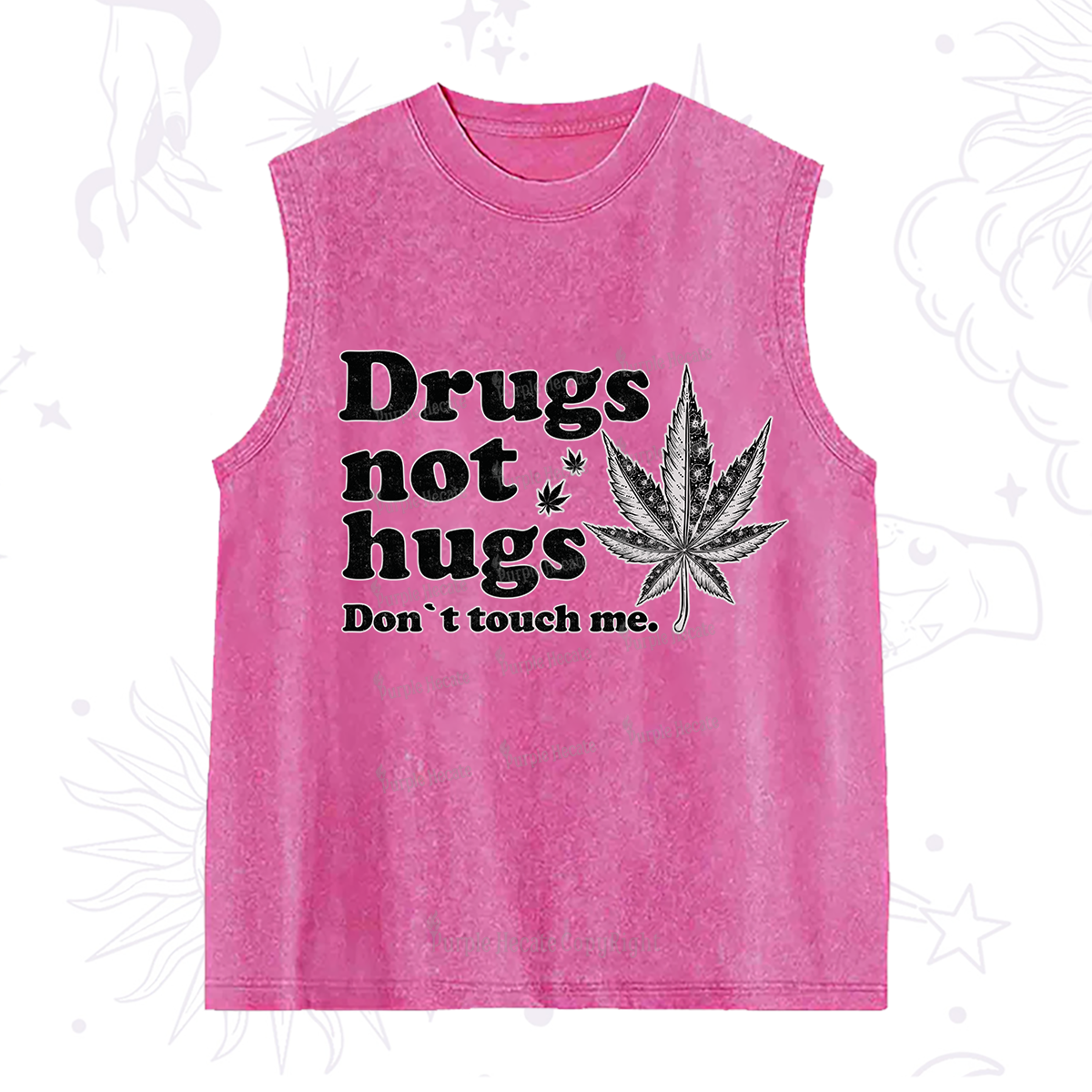 Purplehecate Don't Touch Me Washed Tank