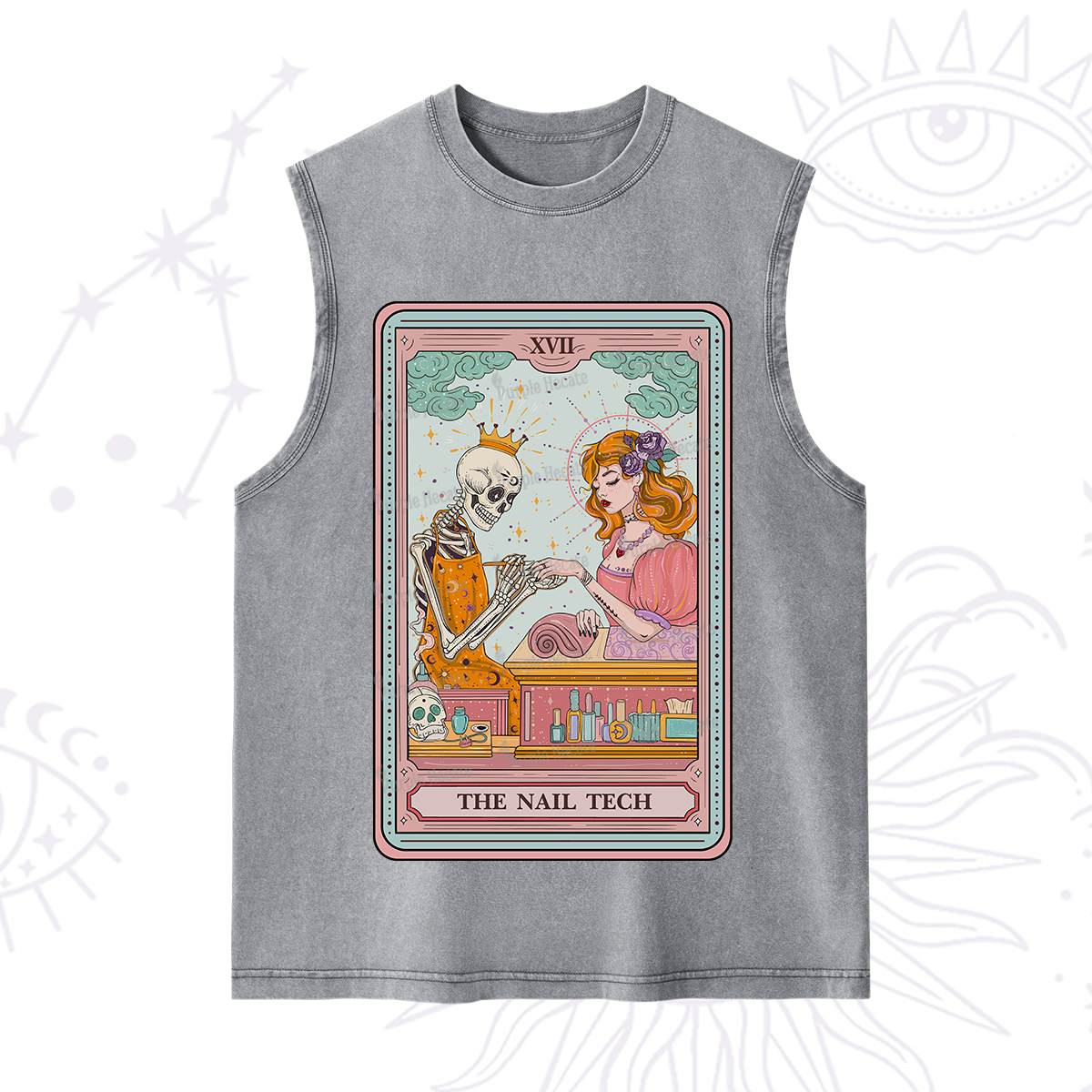 Purplehecate The Nail Tech Life Tarot Washed Tank