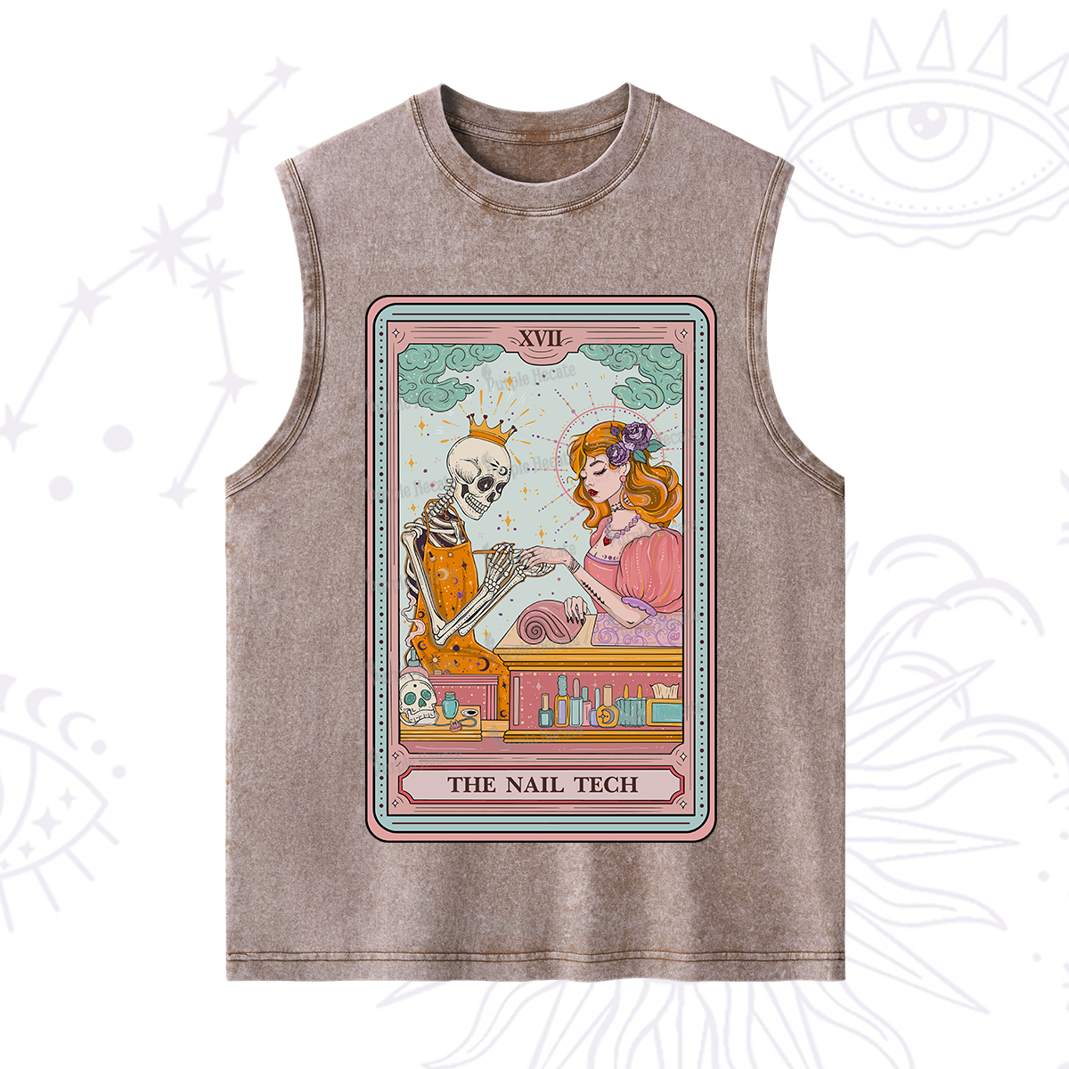 Purplehecate The Nail Tech Life Tarot Washed Tank