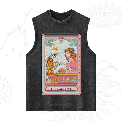 Purplehecate The Nail Tech Life Tarot Washed Tank