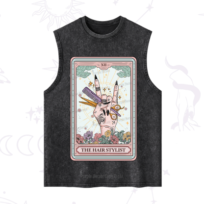Purplehecate The Hair Stylist Tarot Washed Tank
