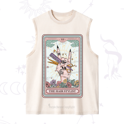 Purplehecate The Hair Stylist Tarot Washed Tank